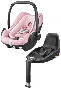 Maxi-Cosi Pebble Plus с базой isofix 2WayFix (Blush)