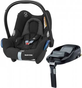 Maxi-Cosi CabrioFix с базой isofix FamilyFix (Scribble Black)