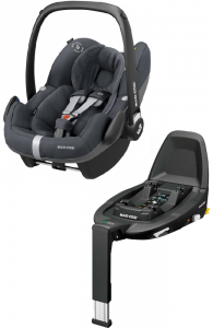 Maxi-Cosi Pebble Pro i-Size с базой isofix 3WayFix (Essential Graphite)
